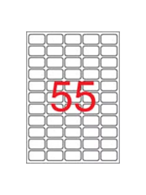 APLI Etikett, univerzális, 36,8x23,8 mm, eltávolítható, kerekített sarkú, APLI, 5500 etikett/csomag