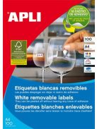 APLI Etikett, univerzális, 48,5x25,4 mm, eltávolítható, APLI, 4400 etikett/csomag