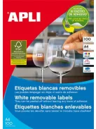 APLI Etikett, univerzális, 48,5x25,4 mm, eltávolítható, APLI, 4400 etikett/csomag