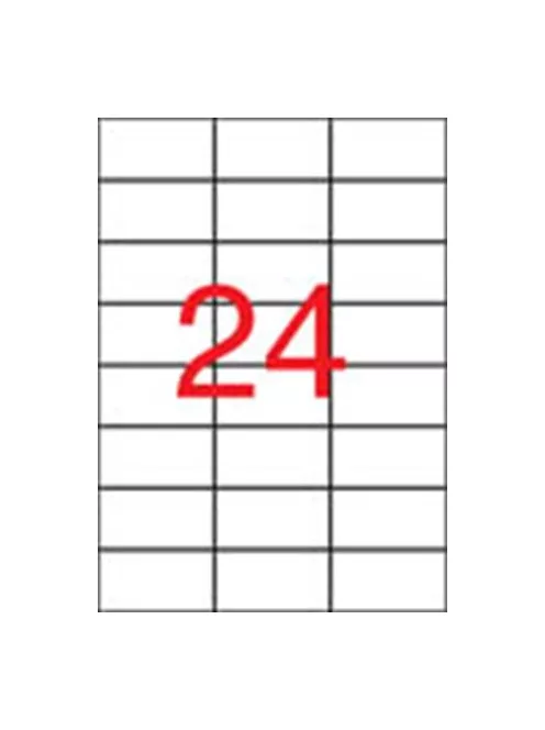 APLI Etikett, 70x37 mm, poliészter, APLI, átlátszó, 240 etikett/csomag