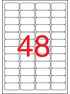 APLI Etikett, 45,7x21,2 mm, biztonsági, kerekített sarkú, APLI, 480 etikett/csomag