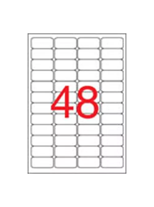 APLI Etikett, 45,7x21,2 mm, biztonsági, kerekített sarkú, APLI, 480 etikett/csomag