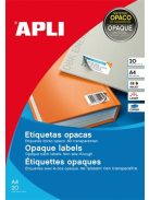 APLI Etikett, univerzális, 25,4x10 mm, kerekített sarkú, APLI, 3780 etikett/csomag