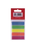 APLI Jelölőcímke, műanyag, 5x25 lap, 12x45 mm, APLI, 5 szín