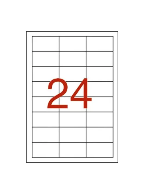 APLI Etikett, 64,6x33,8 mm, poliészter, időjárásálló, fehér, APLI, 480 etikett/csomag