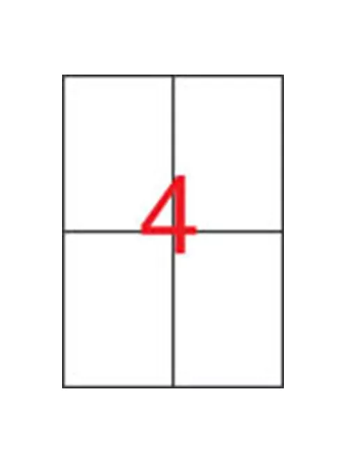 APLI Etikett, 105x148 mm, poliészter, időjárásálló, fehér, APLI, 80 etikett/csomag