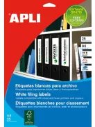 APLI Iratrendező etikett, univerzális, 190x61 mm, APLI, 100 etikett/csomag