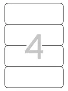 APLI Iratrendező etikett, univerzális, 190x61 mm, APLI, 100 etikett/csomag