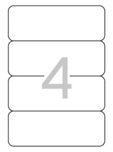   APLI Iratrendező etikett, univerzális, 190x61 mm, APLI, 100 etikett/csomag