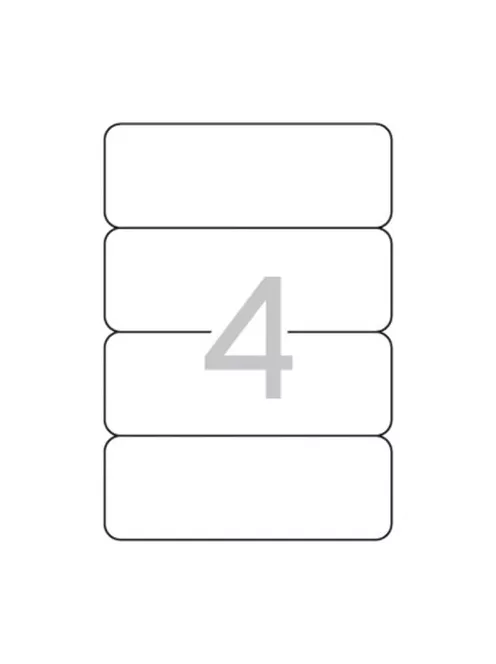 APLI Iratrendező etikett, univerzális, 190x61 mm, APLI, 100 etikett/csomag