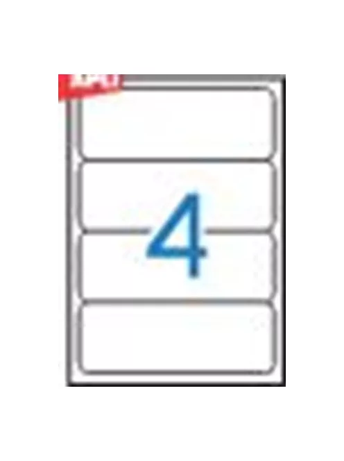 APLI Iratrendező etikett, univerzális, 190x61 mm, APLI, 100 etikett/csomag