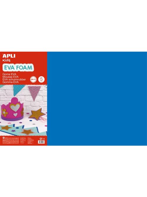 APLI Moosgumi, 400x600 mm, APLI Kids "Eva Sheets", kék