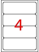 APLI Etikett, univerzális, 190x61 mm, APLI, 40 etikett/csomag