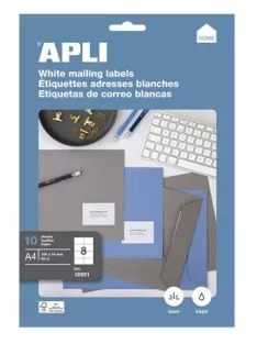   APLI Etikett, univerzális, 105x74 mm, APLI, 80 etikett/csomag