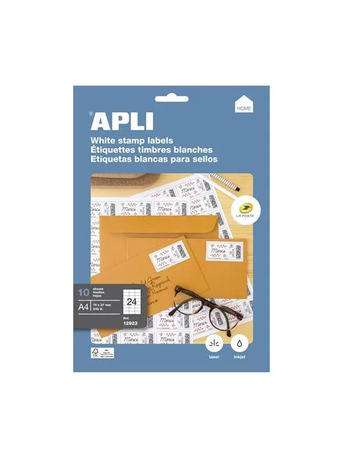 APLI Etikett, univerzális, 70x37 mm, APLI, 240 etikett/csomag