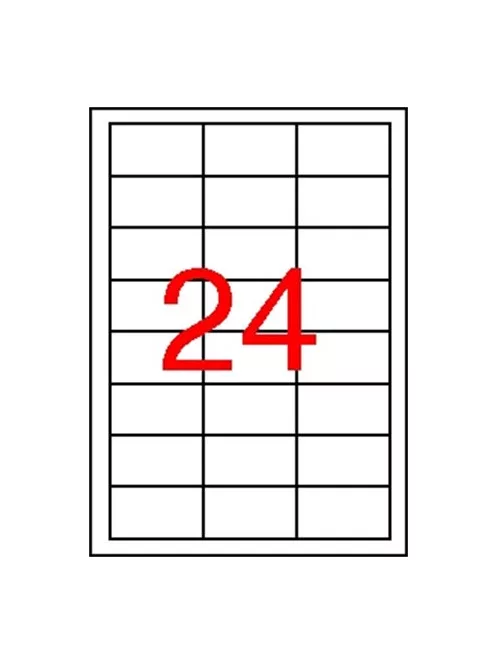 APLI Etikett, 64,6x33,8 mm, poliészter, időjárásálló, fehér, APLI, 2400 etikett/csomag