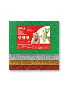 APLI Moosgumi, 400x600 mm, glitteres, APLI Kids "Eva Sheets", arany