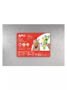 APLI Moosgumi, 400x600 mm, glitteres, APLI Kids "Eva Sheets", ezüst