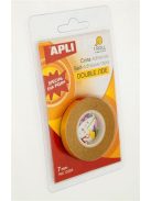 APLI Ragasztószalag, kétoldalas, 7 mm x 10 m, APLI, átlátszó