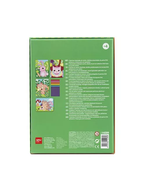 APLI Mozaikos képkészítő készlet, APLI Kids "Animals Mosaic", erdei állatok