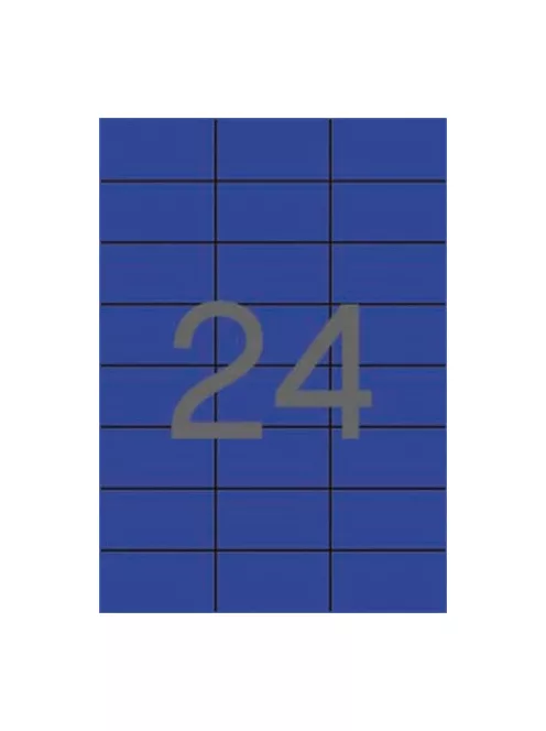 APLI Etikett, 70x37 mm, színes, APLI, kék, 480 etikett/csomag