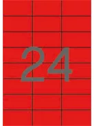 APLI Etikett, 70x37 mm, színes, APLI, piros, 480 etikett/csomag