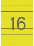 APLI Etikett, 105x37 mm, színes, APLI, sárga, 320 etikett/csomag