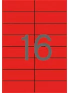 APLI Etikett, 105x37 mm, színes, APLI, piros, 320 etikett/csomag
