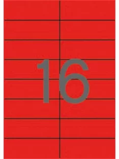  APLI Etikett, 105x37 mm, színes, APLI, piros, 320 etikett/csomag