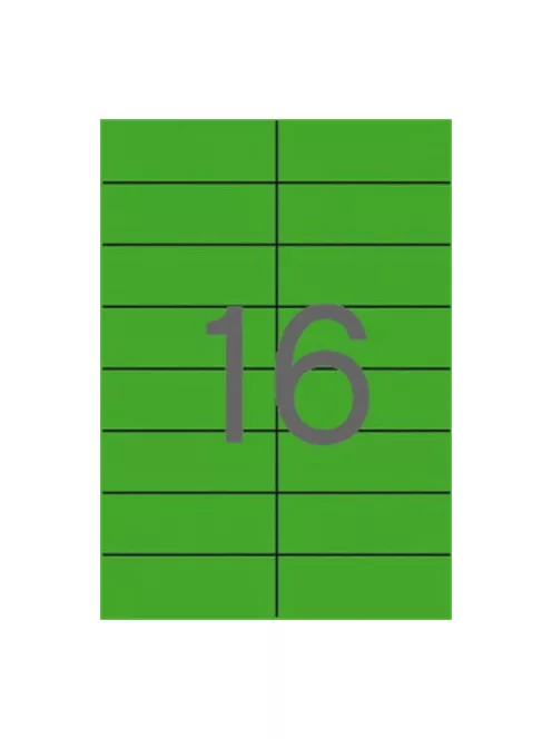 APLI Etikett, 105x37 mm, színes, APLI, zöld, 320 etikett/csomag