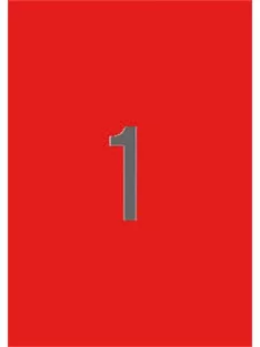   APLI Etikett, 210x297 mm, színes, APLI, piros, 20 etikett/csomag