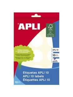   APLI Etikett, 32 mm kör, kézzel írható, APLI, 150 etikett/csomag