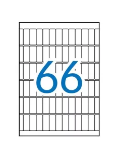   APLI Etikett, 12x30 mm, kerekített sarkú, A5 hordozón, APLI, 990 etikett/csomag