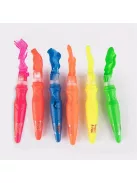 APLI Tempera készlet, ecsetvégű tubusban, APLI Kids "Paint&Fun", 6 különböző neon szín