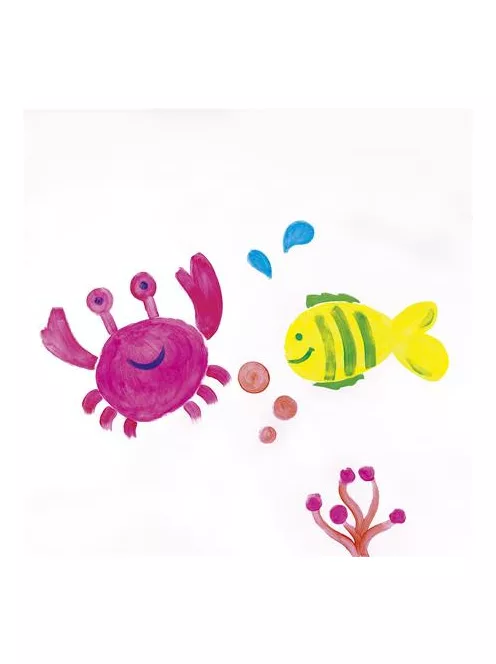 APLI Tempera készlet, ecsetvégű tubusban, APLI Kids "Paint&Fun", 6 különböző neon szín