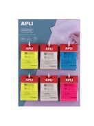 APLI Öntapadó jegyzettömb, átlátszó, vízálló, 75x75 mm, 50 lap, APLI, rózsaszín