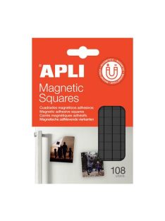   APLI Ragasztó négyzetek, mágneses, 108 db/csomag, kétoldalas, APLI