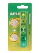APLI Hibajavító- és ragasztóroller, 2in1, 5 mm x 4-3 m,  APLI , vegyes színek