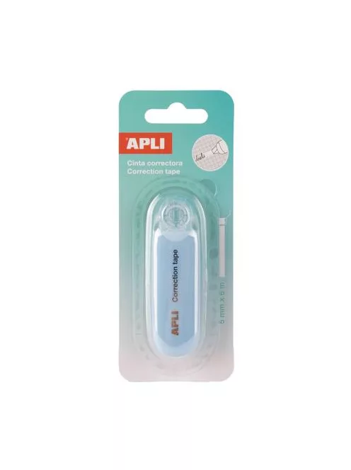 APLI Hibajavító roller, nyomógombos, 5 mm x 6 m, APLI "Nordik", vegyes pasztell színek