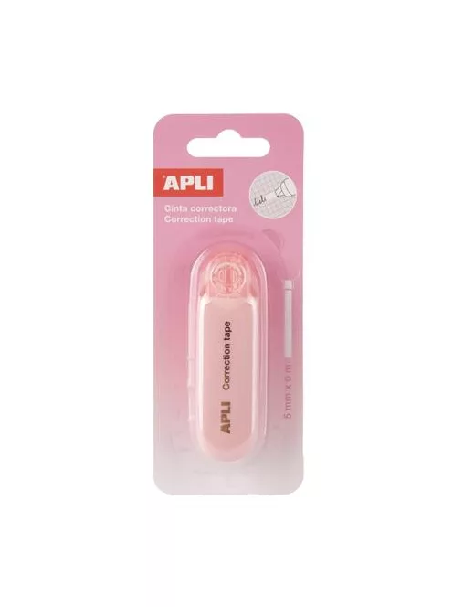 APLI Hibajavító roller, nyomógombos, 5 mm x 6 m, APLI "Nordik", vegyes pasztell színek
