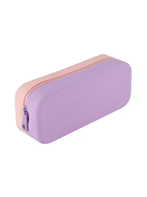 APLI Tolltartó, display, cipzáras, szilikon, kétszínű, APLI "Pastel", vegyes színek