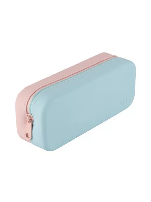 APLI Tolltartó, display, cipzáras, szilikon, kétszínű, APLI "Pastel", vegyes színek