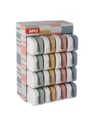 APLI Tolltartó, display, cipzáras, szilikon, kétszínű, APLI "Up North", vegyes színek