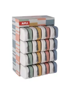   APLI Tolltartó, display, cipzáras, szilikon, kétszínű, APLI "Up North", vegyes színek