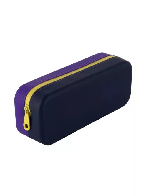 APLI Tolltartó, display, cipzáras, szilikon, kétszínű, APLI "Vibrant", vegyes színek