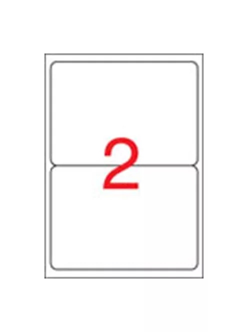 APLI Etikett, univerzális, 199,6x144,5 mm, kerekített sarkú, APLI, 200 etikett/csomag