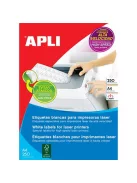 APLI Etikett, lézernyomtatókhoz, 210x297 mm, APLI, 250 etikett/csomag