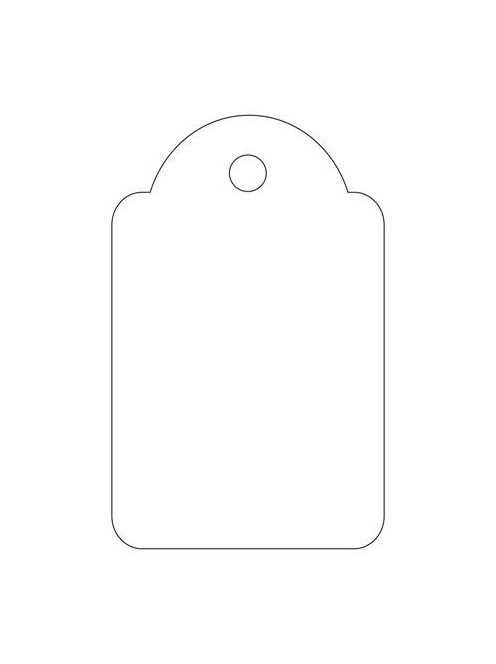 APLI Árazócímke, 22x35 mm, APLI, fehér