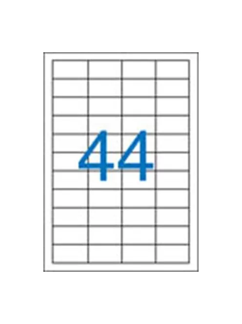 VICTORIA PAPER Etikett, univerzális, 48,5x25,4 mm, VICTORIA PAPER, 4400 etikett/csomag