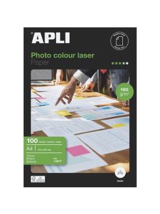   APLI Fotópapír, lézer, A4, 160 g, fényes, kétoldalas, APLI "Premium Laser"
